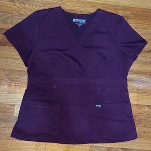 XL Grey’s Anatomy scrub top Maroon
